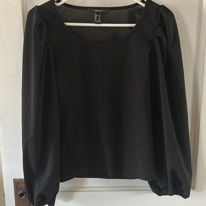 Black long sleeve blouse size M